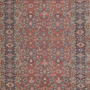 Antique N.W. Persian Oversized Room Size Wool Coral Rug