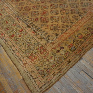 Intricate vintage rug with warm tones