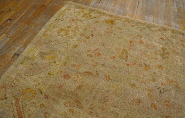 Faded floral pattern on ivory background