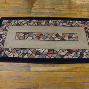 Colorful geometric pattern on rug