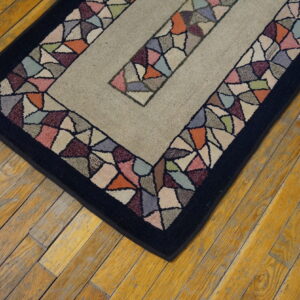 Colorful geometric pattern on rug