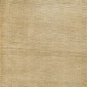 Monochromatic tan runner rug featuring a detailed flat-woven texture composed of small alternating rectangles.