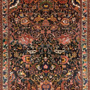 Intricate floral patterns on dark background