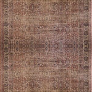 Intricate vintage Persian knotted rug