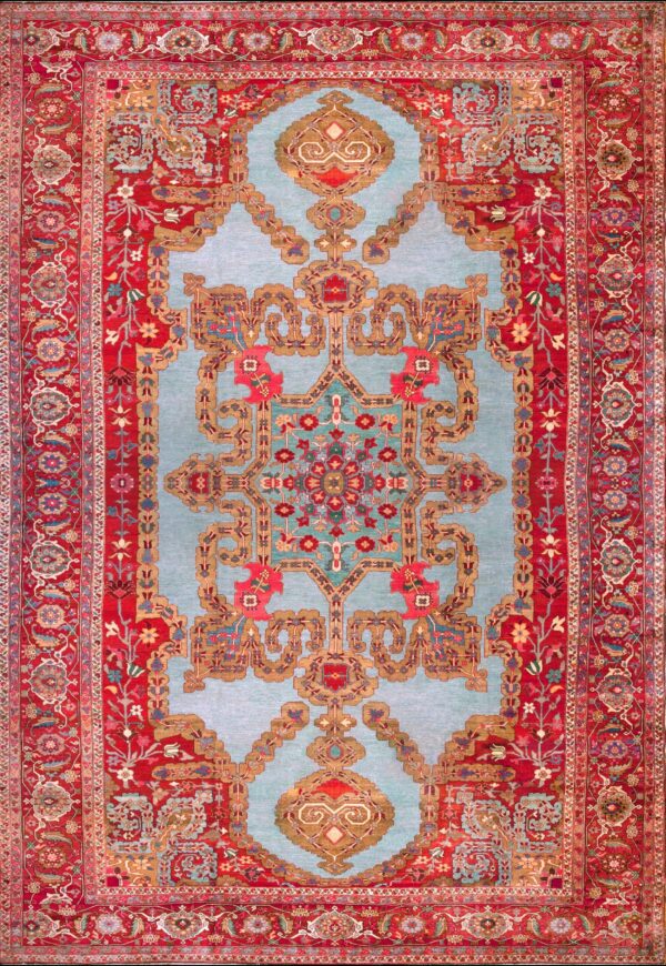 Colorful intricate persian rug design