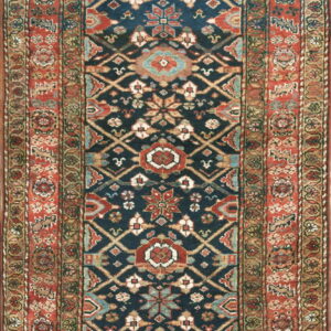 Intricate patterns on deep blue background