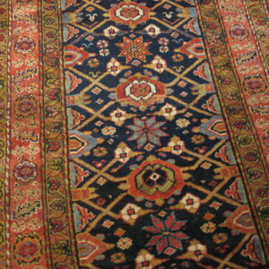 Colorful intricate Persian Kurdish rug