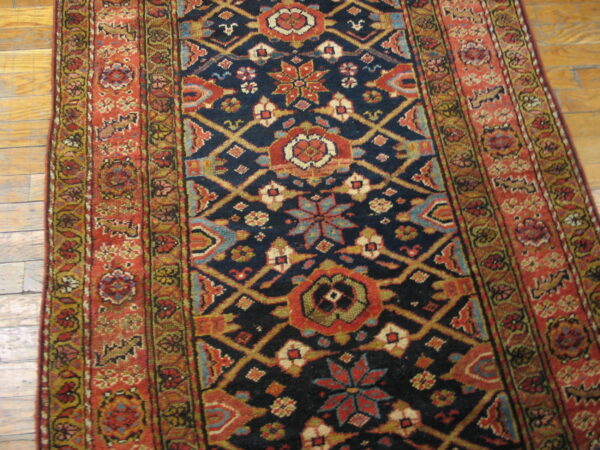 Colorful intricate persian kurdish rug