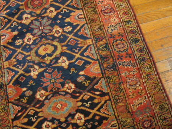 Colorful intricate persian kurdish rug