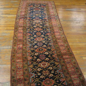 Colorful patterned vintage Persian rug