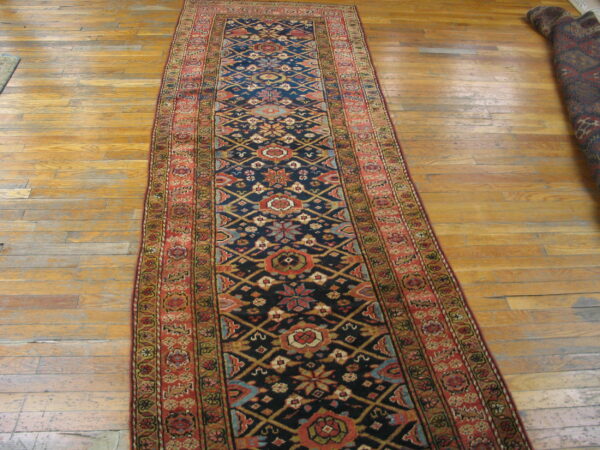 Colorful patterned vintage persian rug