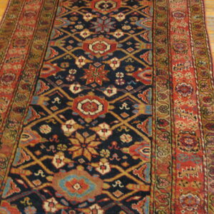 Colorful intricate Persian Kurdish rug