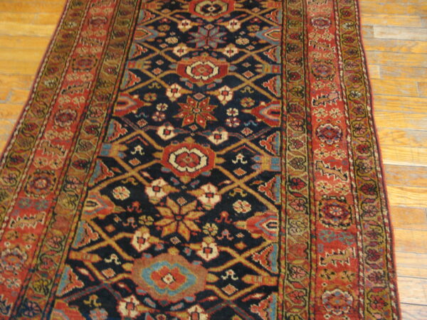 Colorful intricate persian kurdish rug