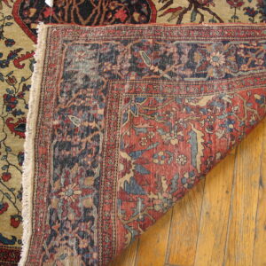 Colorful Persian rug with intricate patterns