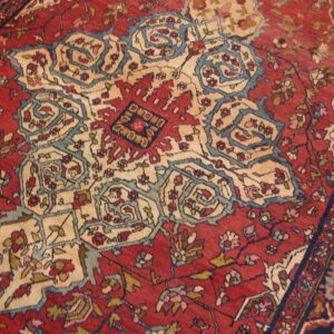 Intricate floral design on vibrant background