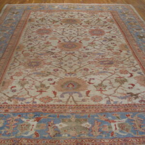 Intricate floral design on ivory background