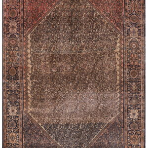 Intricate vintage Persian-style area rug