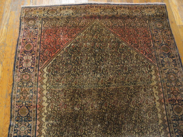 Intricate patterned antique wool rug