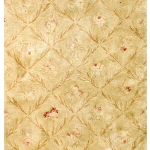 Elegant floral patterned ivory rug
