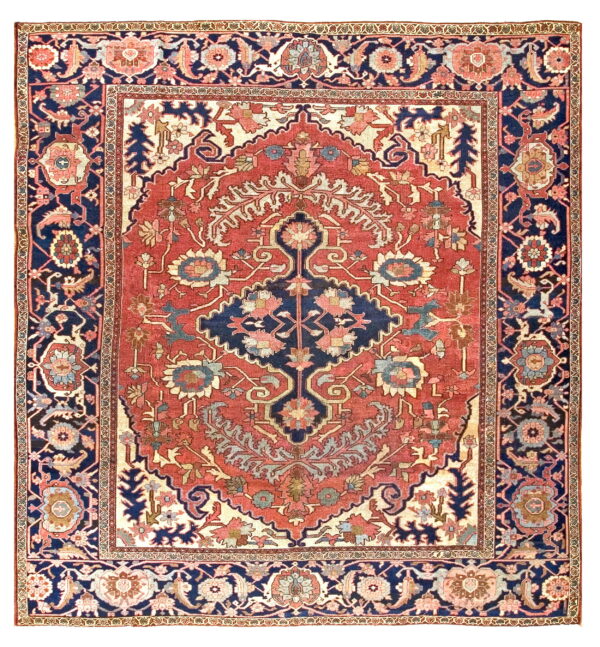 Intricate floral design on vibrant background