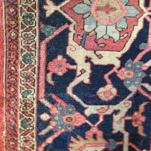 Colorful floral patterns on dark background