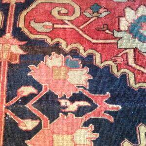 Colorful floral pattern on dark background