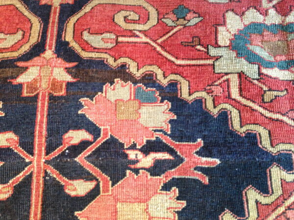 Colorful floral pattern on dark background