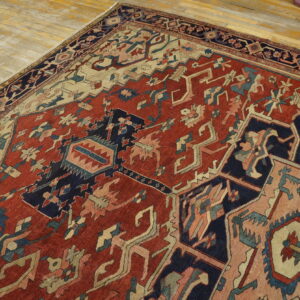 Colorful intricate Persian rug design