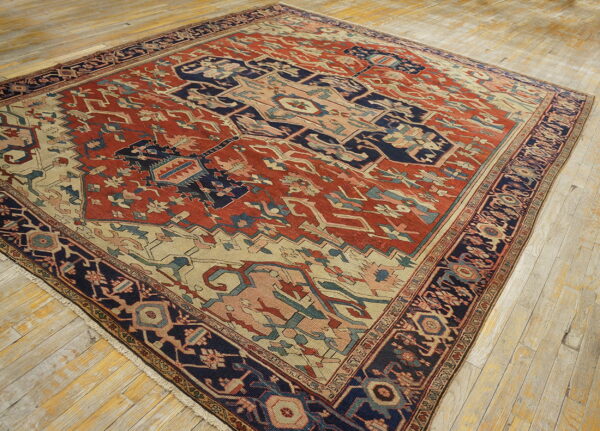 Colorful antique persian rug design