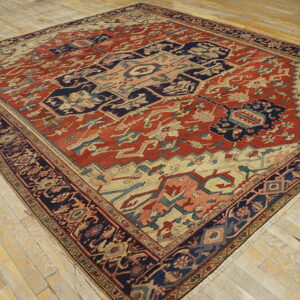 Colorful intricate Persian rug design