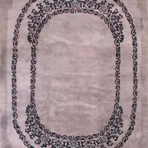 Minimalist Solid Gray Open Field Design Antique Chinese Deco Room Size Carpet by Rugs On Net
