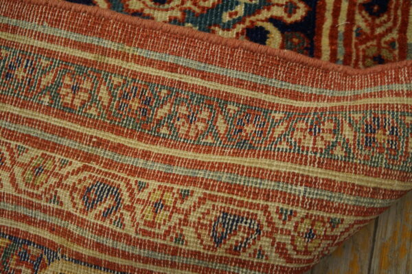 Classic rustic red and light blue antique allover design oversized persian sultanabad rug - image 3