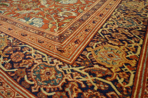 Intricate floral pattern on vibrant background