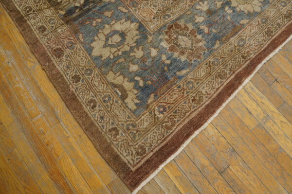 Decorative neutral brown earthy color tribal antique oversized persian sultanabad carpet - image 3