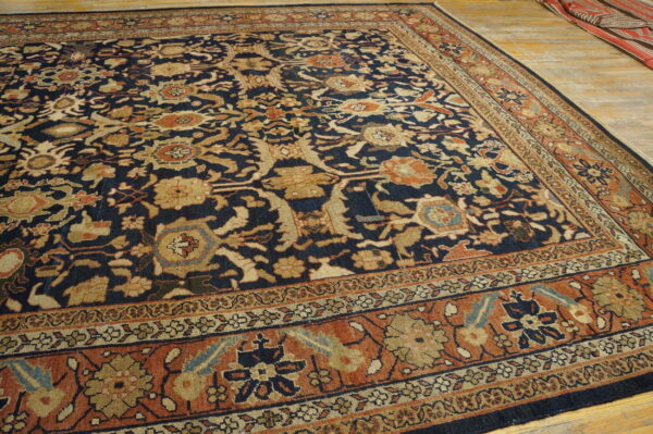 Intricate floral patterns on dark background