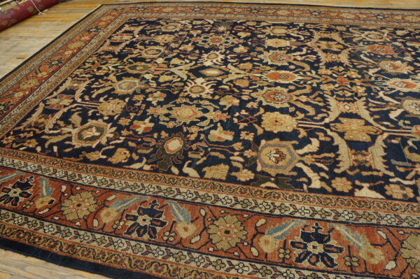 Intricate floral patterns on dark background.