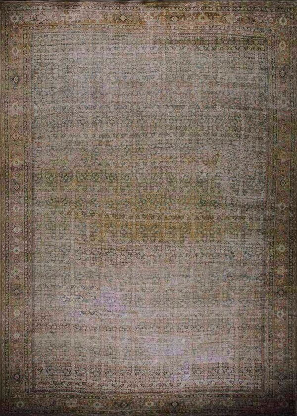 Casual worn distressed antique oversized shabby chic persian sultanabad rug