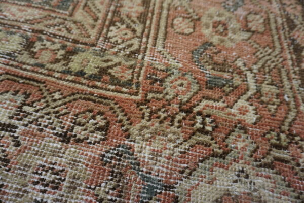 Casual worn distressed antique oversized shabby chic persian sultanabad rug - image 9