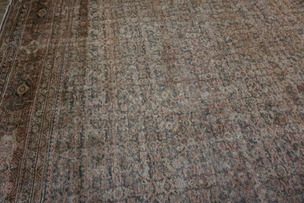 Casual worn distressed antique oversized shabby chic persian sultanabad rug - image 12