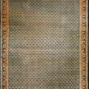 Large blue patterned antique rug