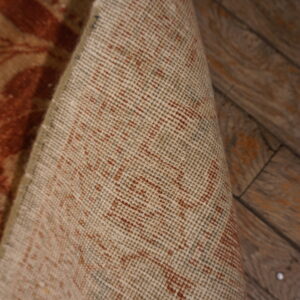 Close-up of vintage rug backing