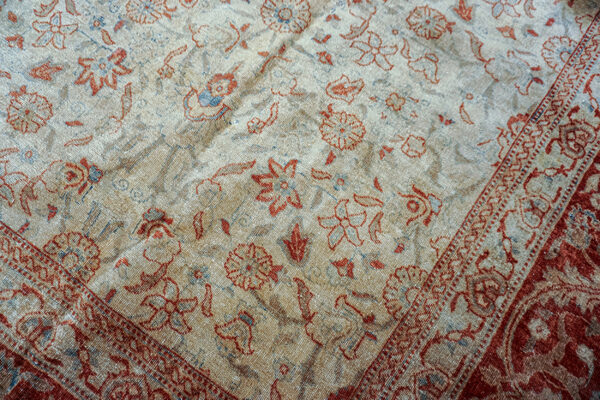 Intricate floral pattern on faded background