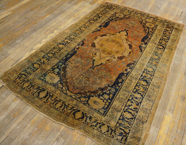 Ornate vintage persian area rug
