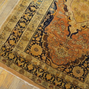 Intricate Persian rug with vibrant colors