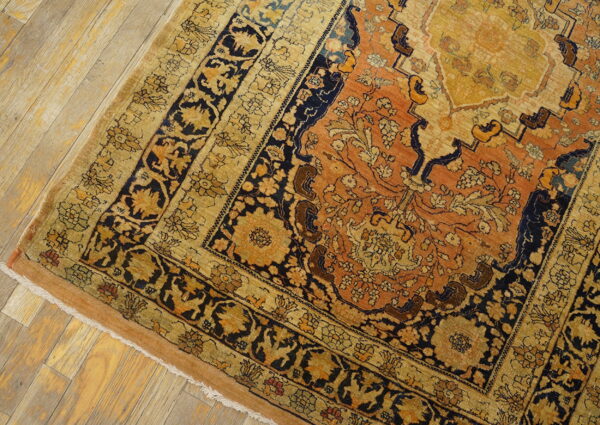 Intricate persian rug with vibrant colors