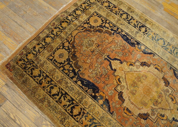 Ornate vintage persian rug design.