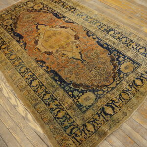 Vintage Persian rug with intricate patterns