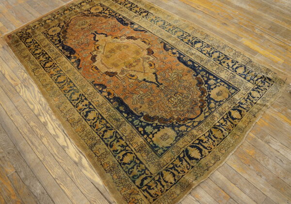 Vintage persian rug with intricate patterns