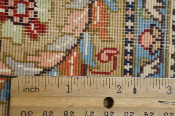 Intricate floral pattern on rug