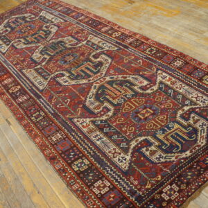 Colorful intricate patterned wool rug